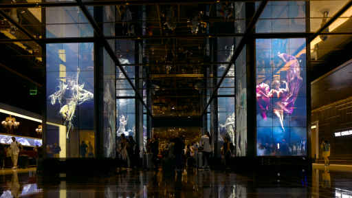 The Cosmopolitan in Las Vegas installs underwater live action visual art piece