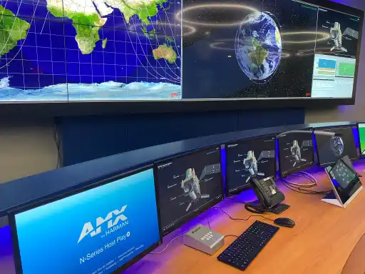 AMX powers space satellite control room update to monitor weather and climate change