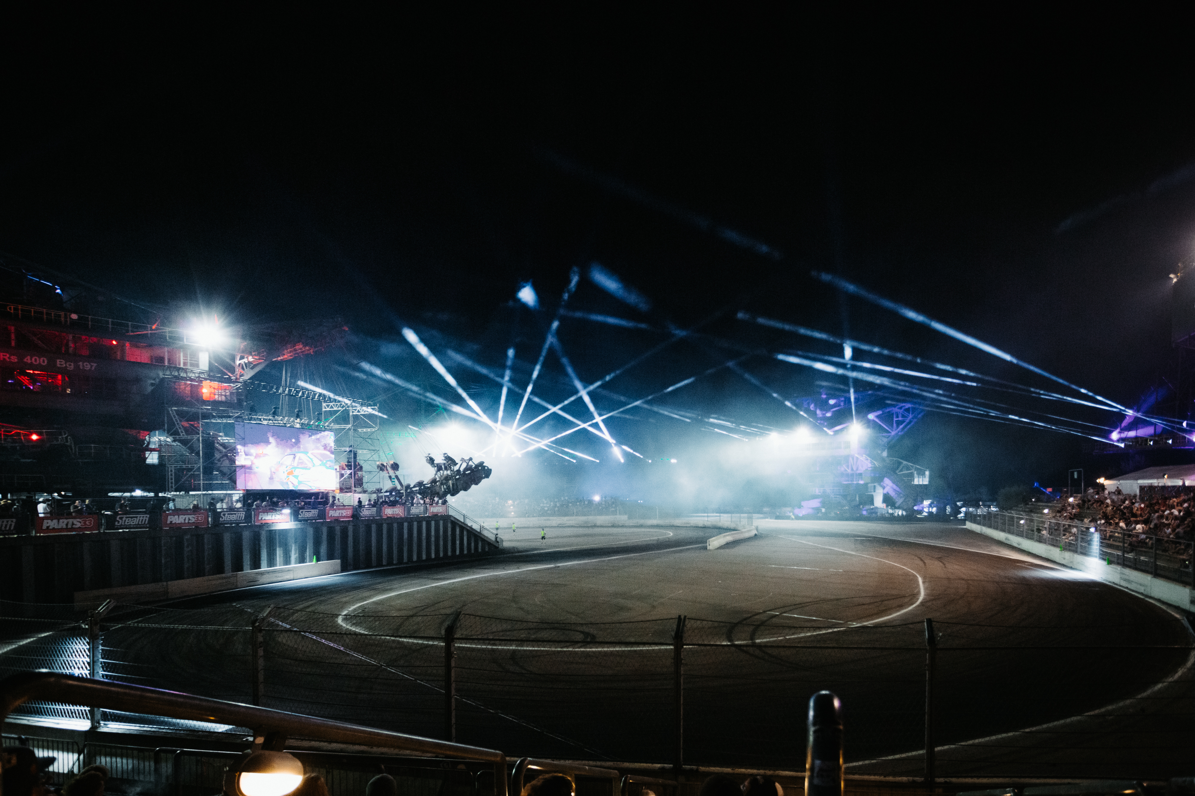 Cameo Oron H2 lights enhance races at the Iron Drift King Festival