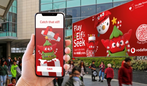 Vodafone launches interactive AR Christmas game with Ocean Outdoor