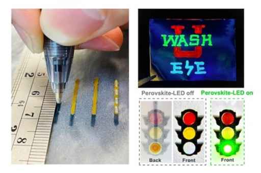 Ball point pen creates hand drawn LEDs