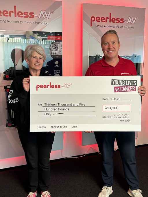 Peerless-AV raises more than 15,700 Euros for Young Lives vs Cancer